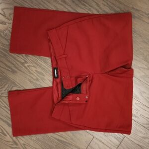 Express Editor Red Pants Size 12S/12C